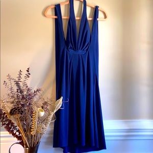 Adjustable halter cocktail dress